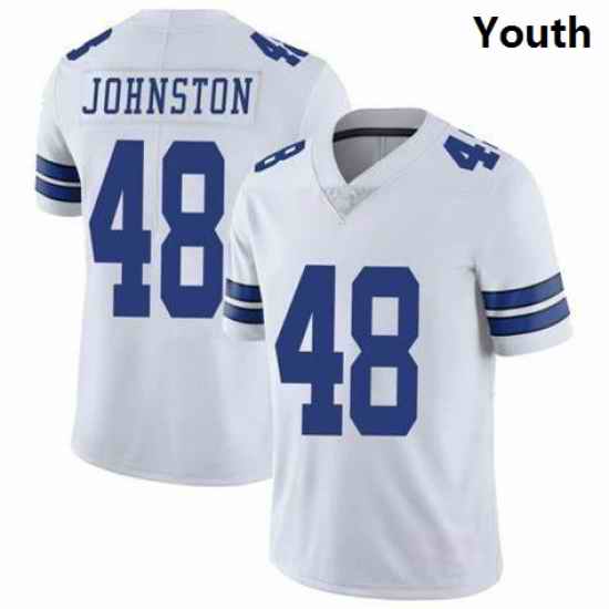 Youth Dallas Cowboys Daryl Johnston 84 Nike Vapor White Limited Jersey